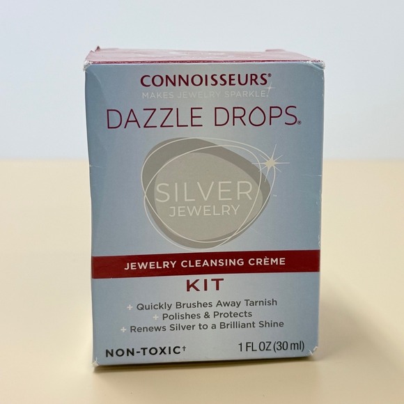 Connoisseurs Jewelry - Connoisseurs Dazzle Drops Silver Jewelry Cleansing Crème Kit 1061 Non-Toxic 1oz